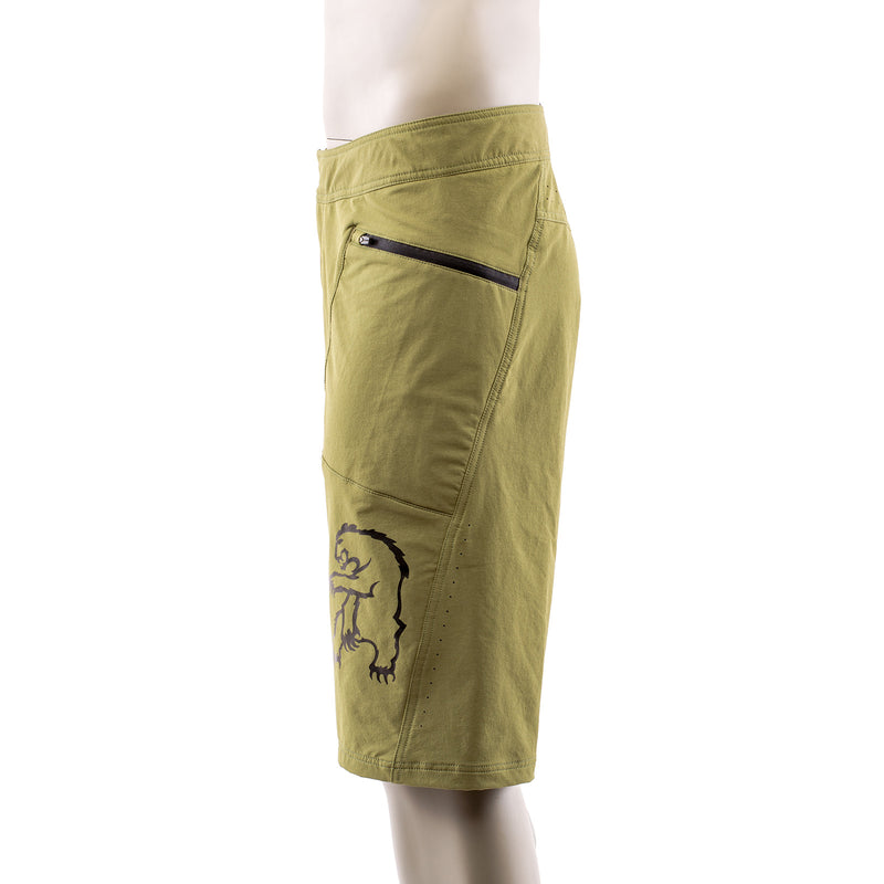 Feint Mens Olive Green Mountain Biking Shorts Chromag Mtb Clothing Bike Shorts