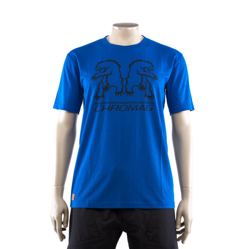 Reflect Tee Chromag Classic Double Bear Logo Tee Shirt MTB Bikes